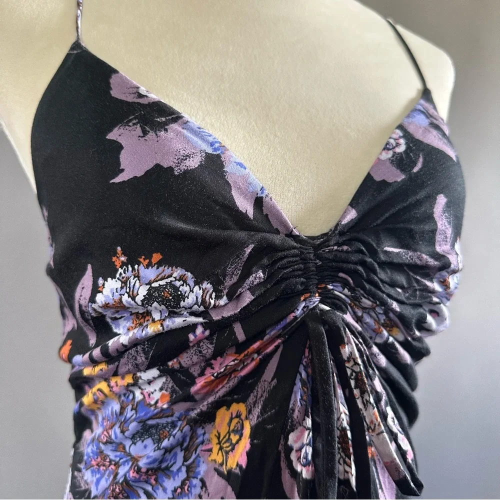 Free People Happy Heart Floral Mini Dress Sz S - Picture 3 of 11